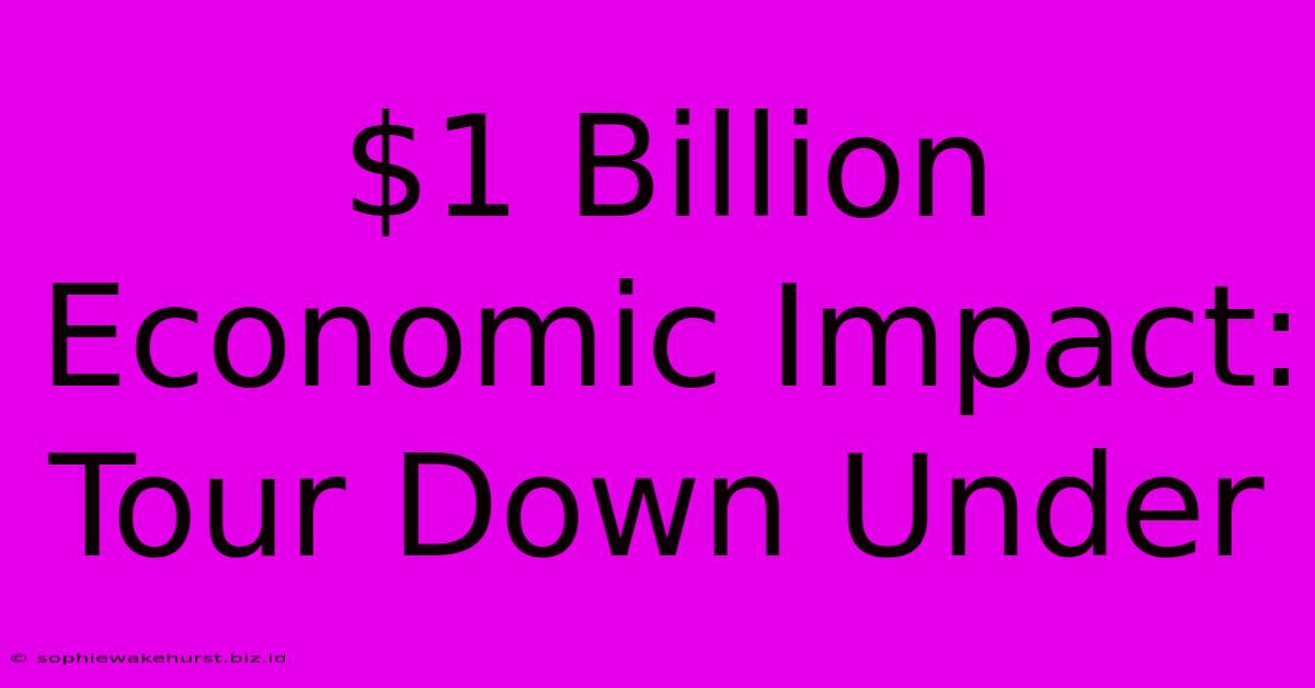 $1 Billion Economic Impact: Tour Down Under