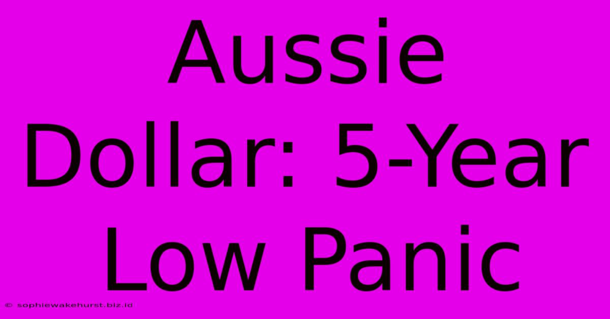 Aussie Dollar: 5-Year Low Panic