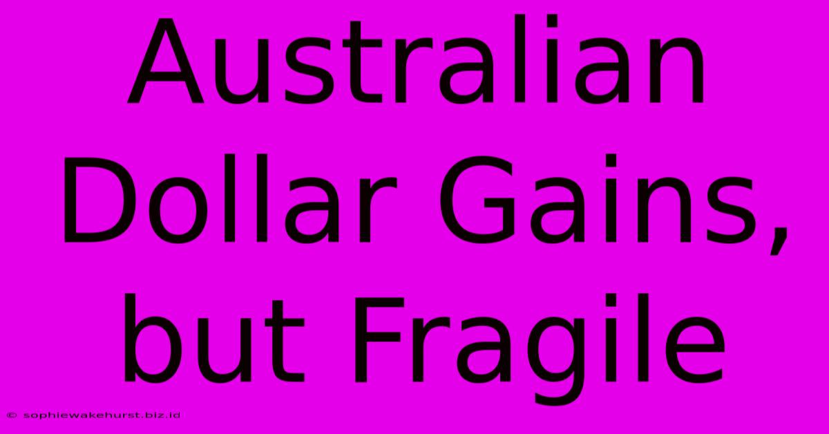 Australian Dollar Gains, But Fragile