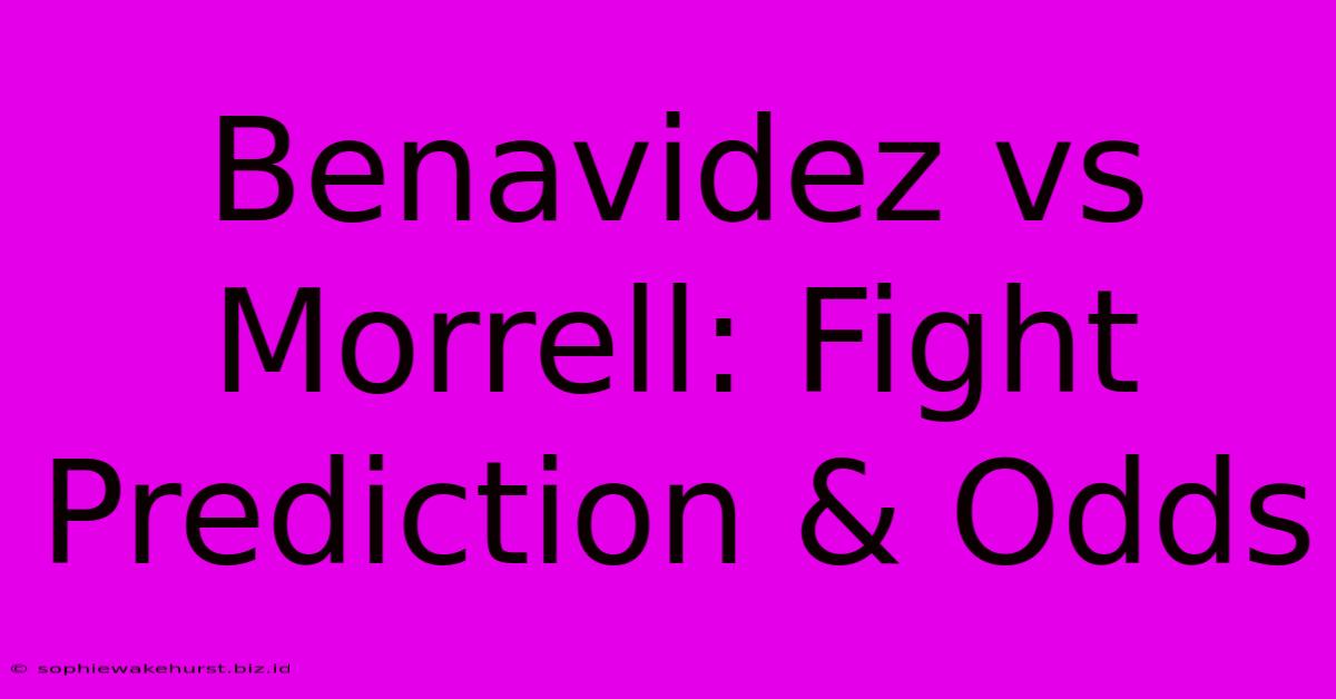 Benavidez Vs Morrell: Fight Prediction & Odds