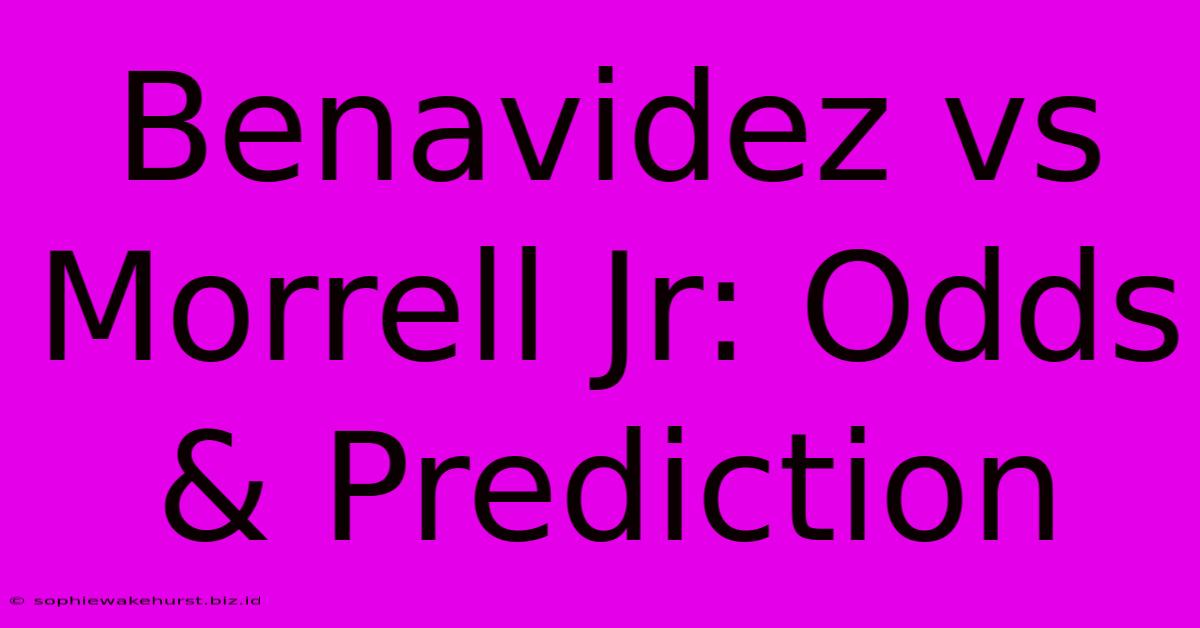 Benavidez Vs Morrell Jr: Odds & Prediction