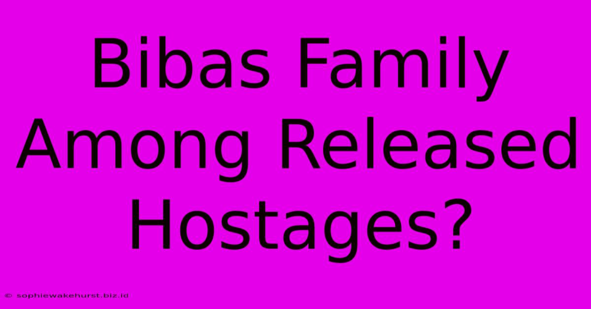 Bibas Family Among Released Hostages?