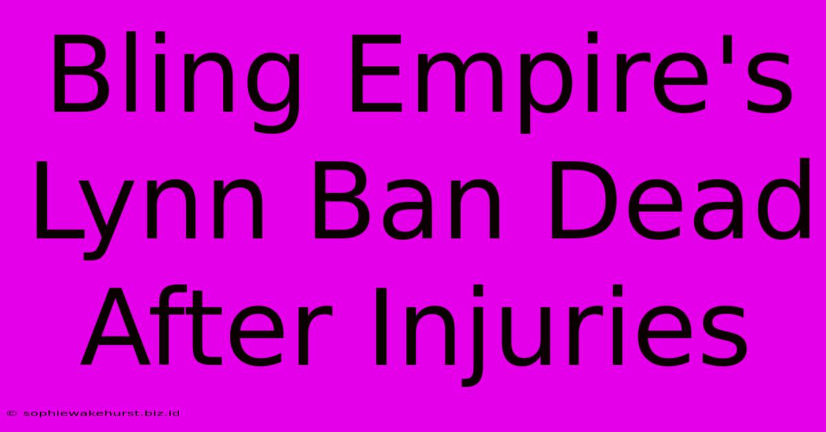 Bling Empire's Lynn Ban Dead After Injuries