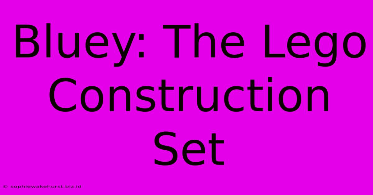 Bluey: The Lego Construction Set