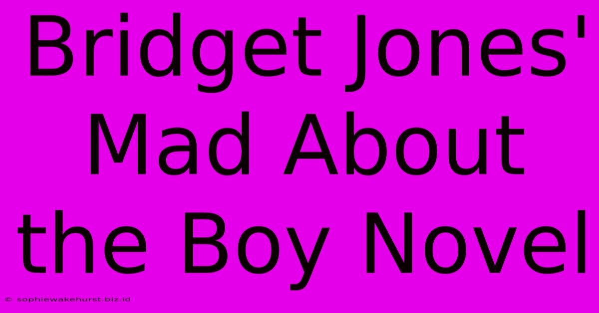 Bridget Jones' Mad About The Boy Novel