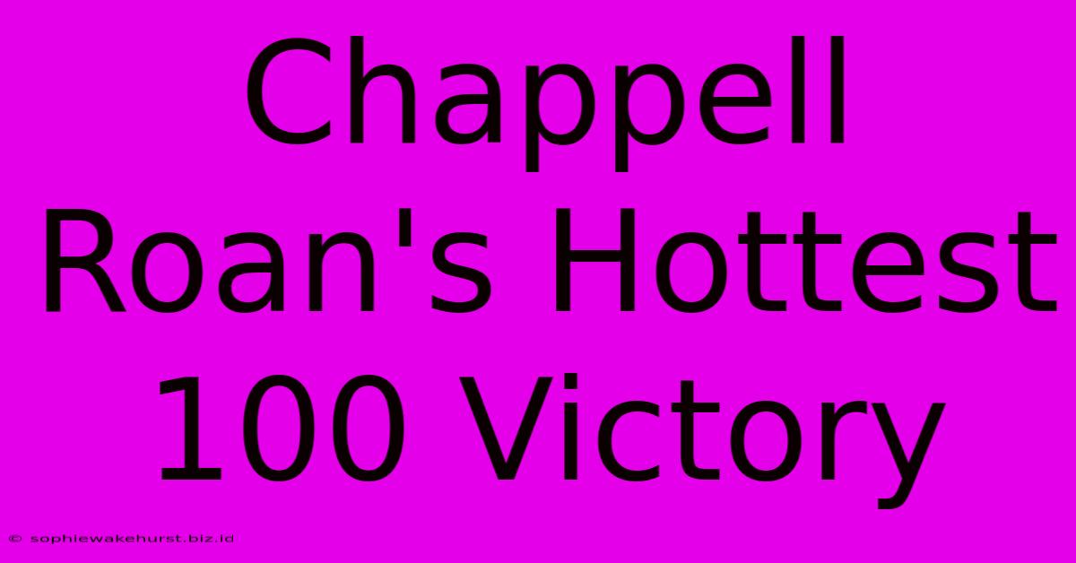 Chappell Roan's Hottest 100 Victory