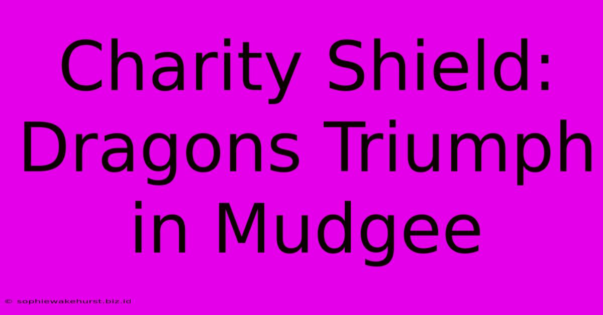 Charity Shield: Dragons Triumph In Mudgee