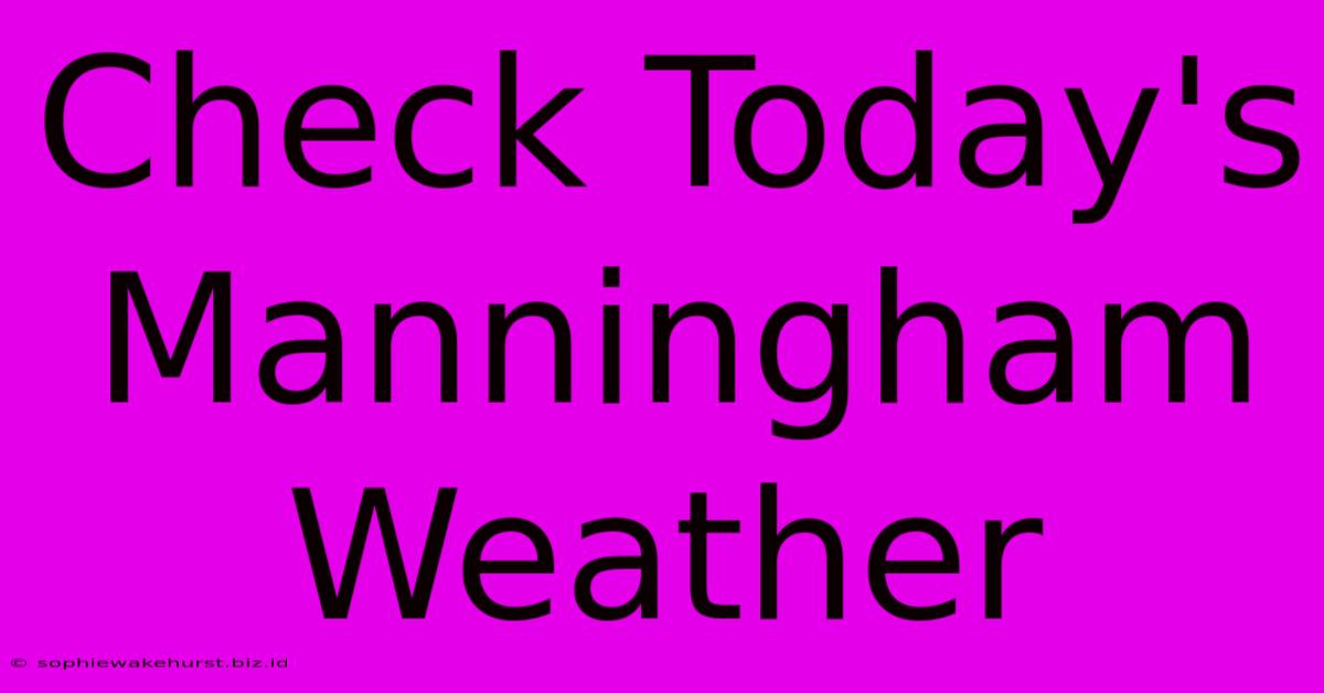 Check Today's Manningham Weather