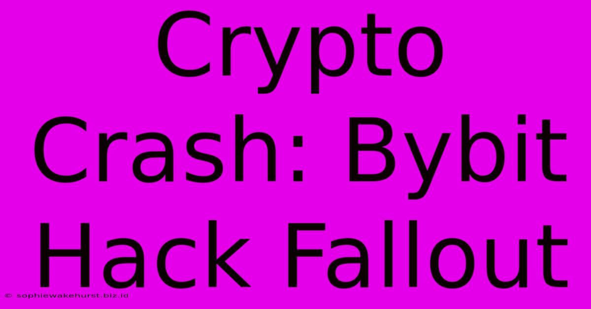 Crypto Crash: Bybit Hack Fallout