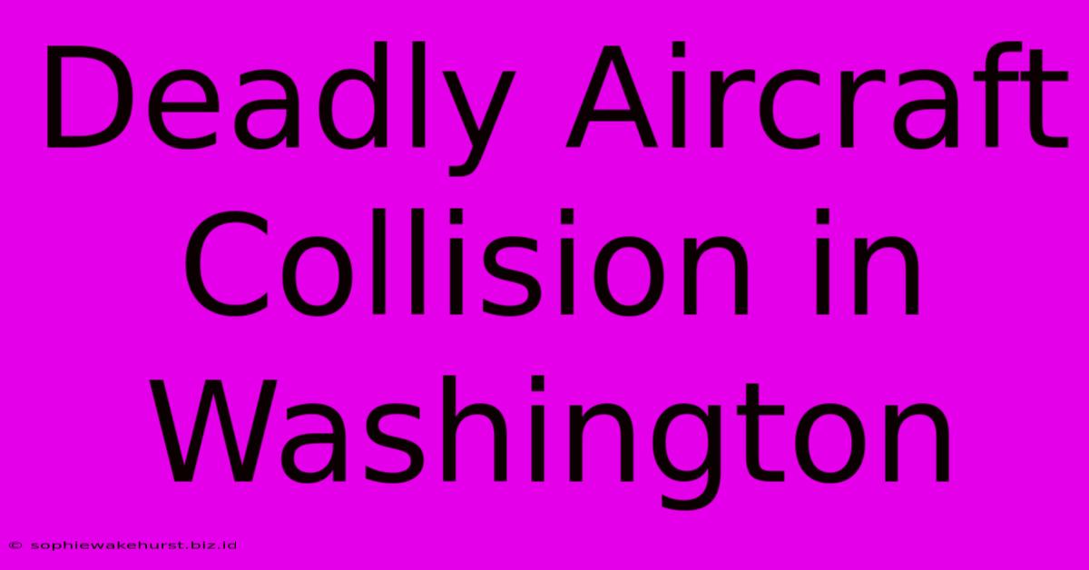 Deadly Aircraft Collision In Washington