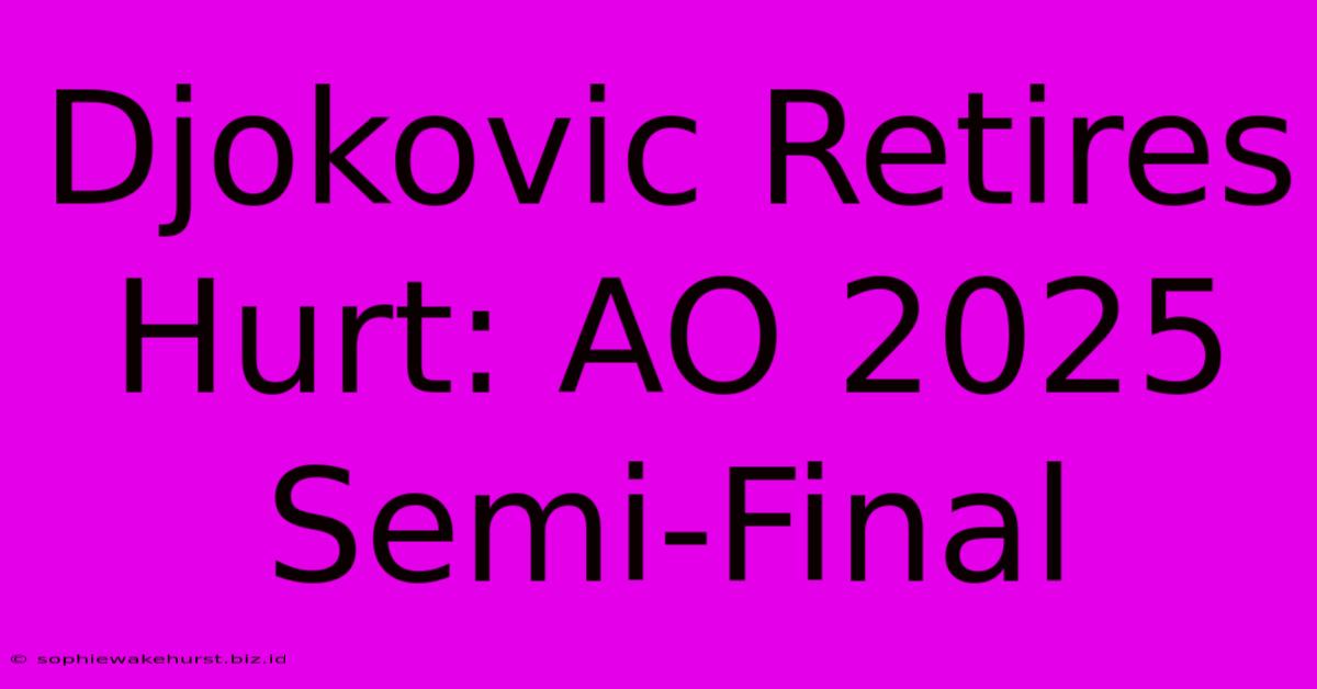 Djokovic Retires Hurt: AO 2025 Semi-Final