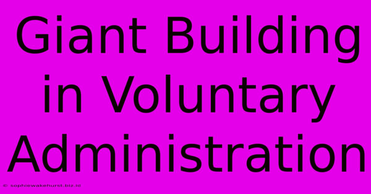 Giant Building In Voluntary Administration