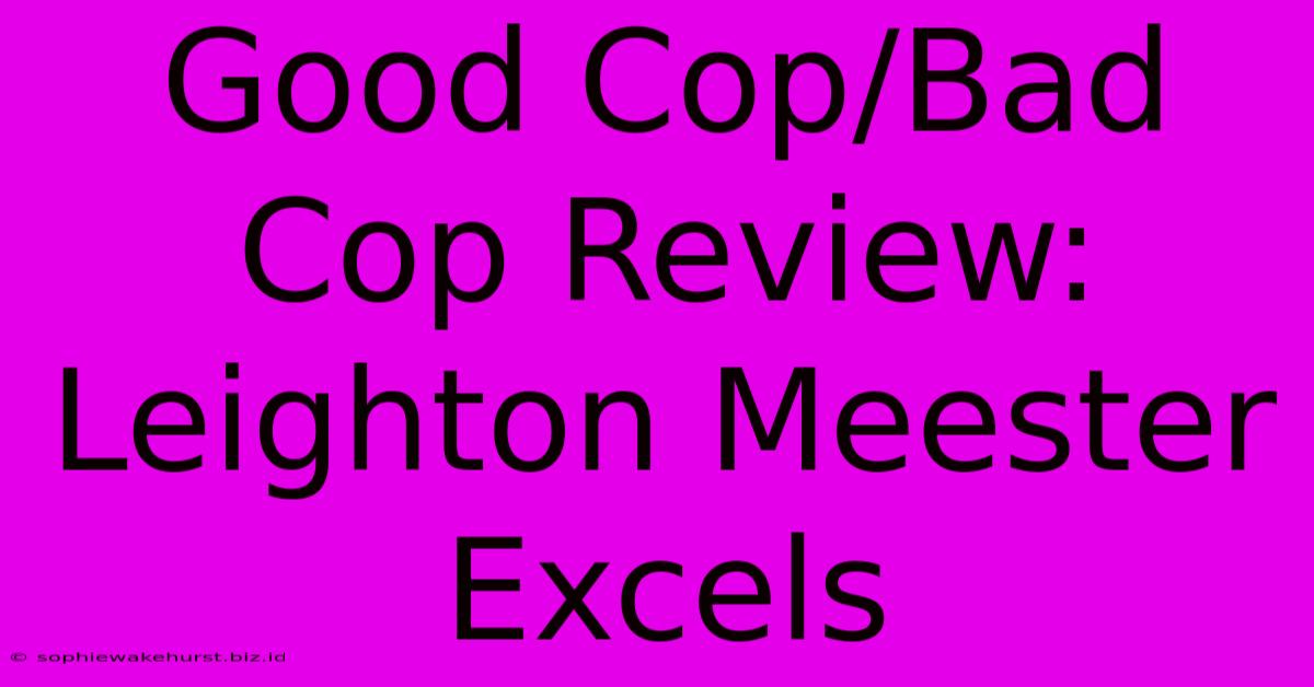 Good Cop/Bad Cop Review: Leighton Meester Excels