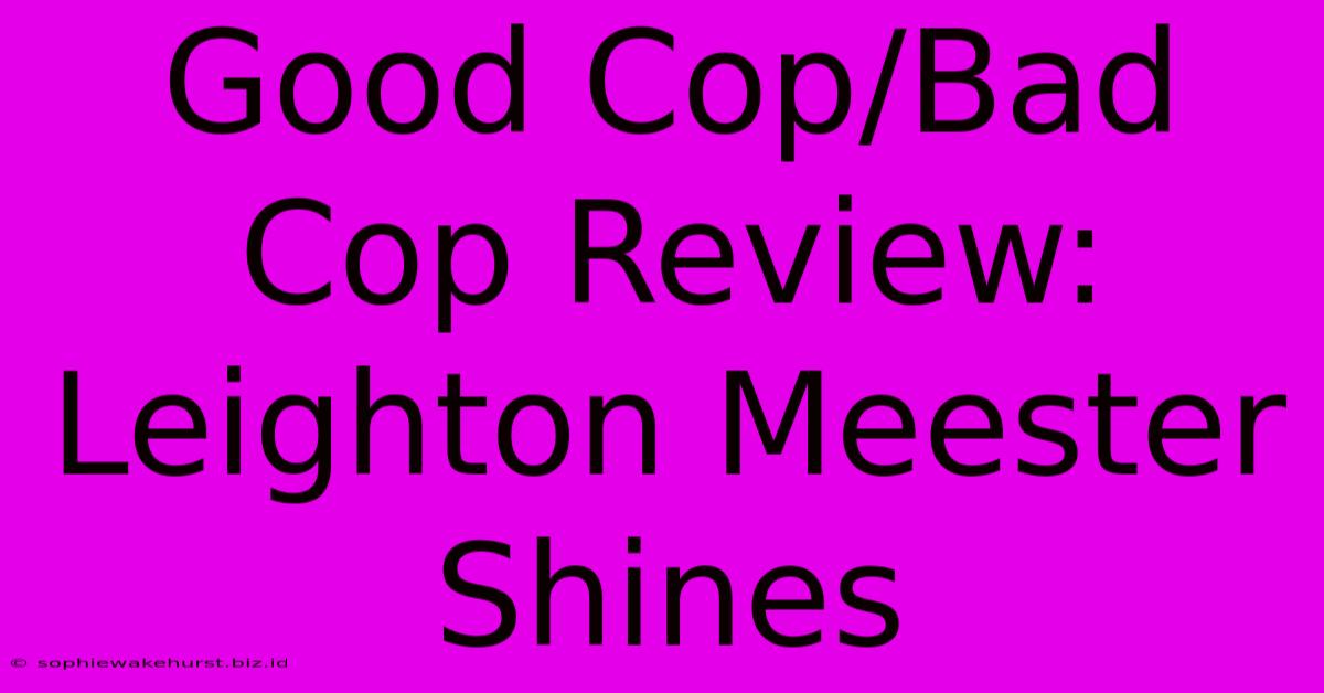 Good Cop/Bad Cop Review: Leighton Meester Shines