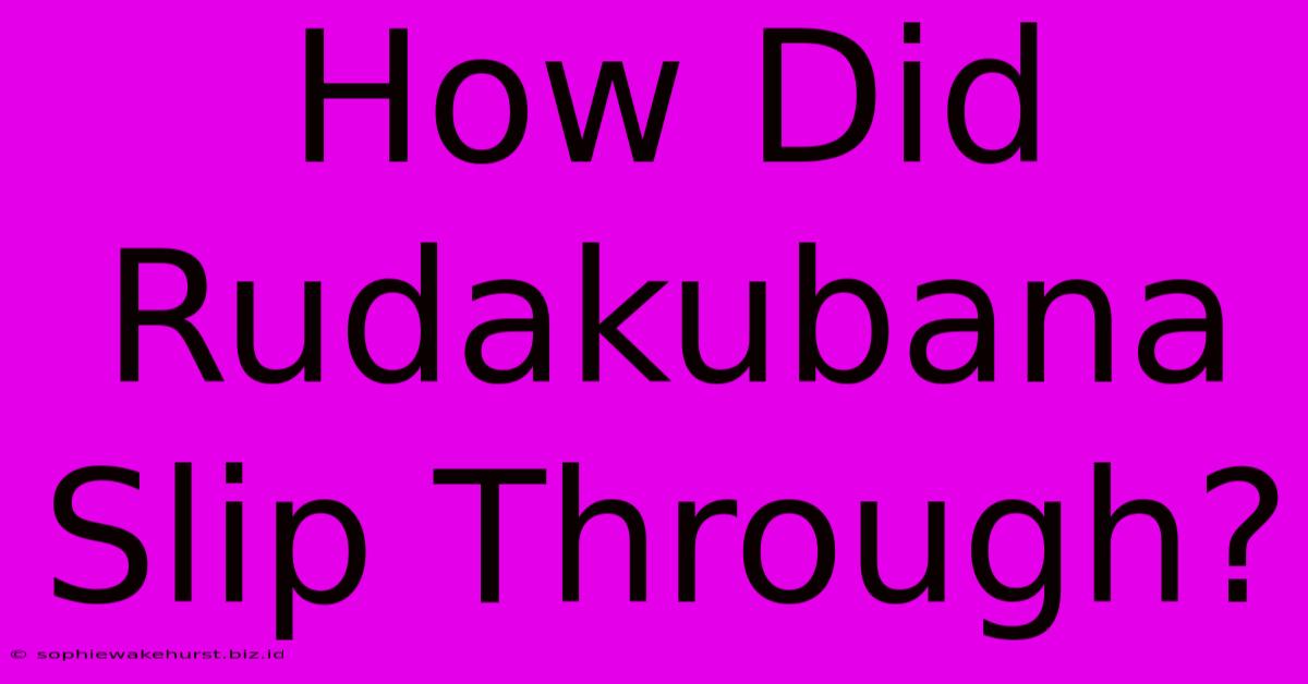 How Did Rudakubana Slip Through?