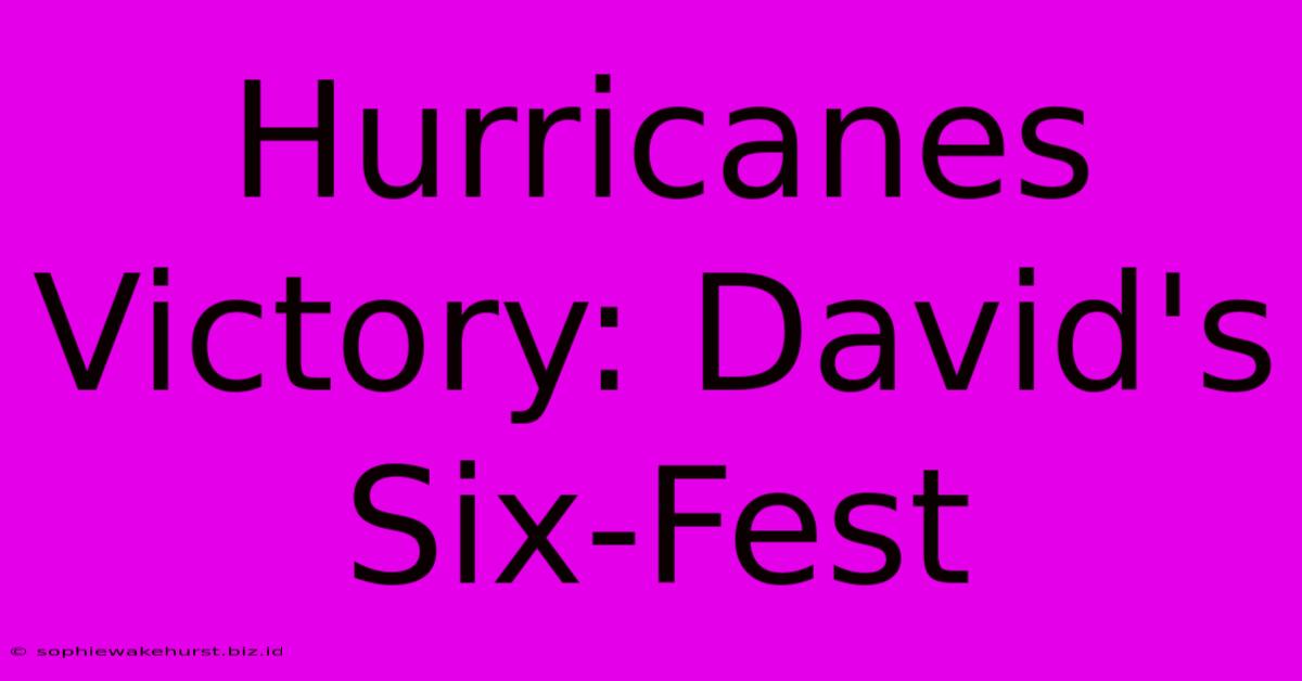 Hurricanes Victory: David's  Six-Fest