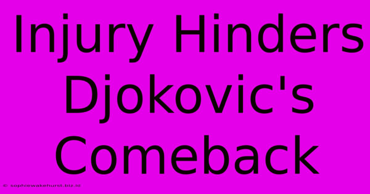 Injury Hinders Djokovic's Comeback