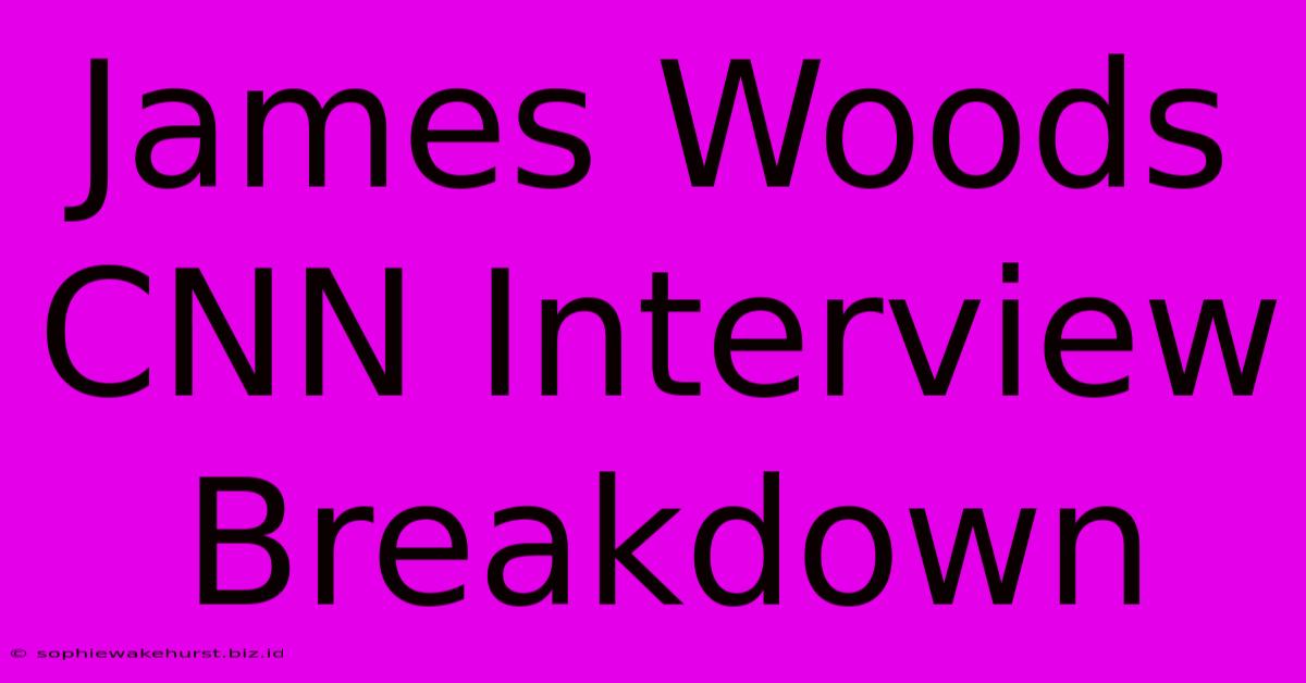 James Woods CNN Interview Breakdown