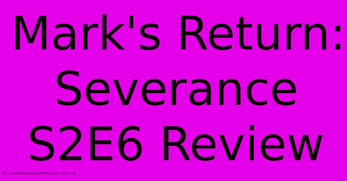 Mark's Return: Severance S2E6 Review