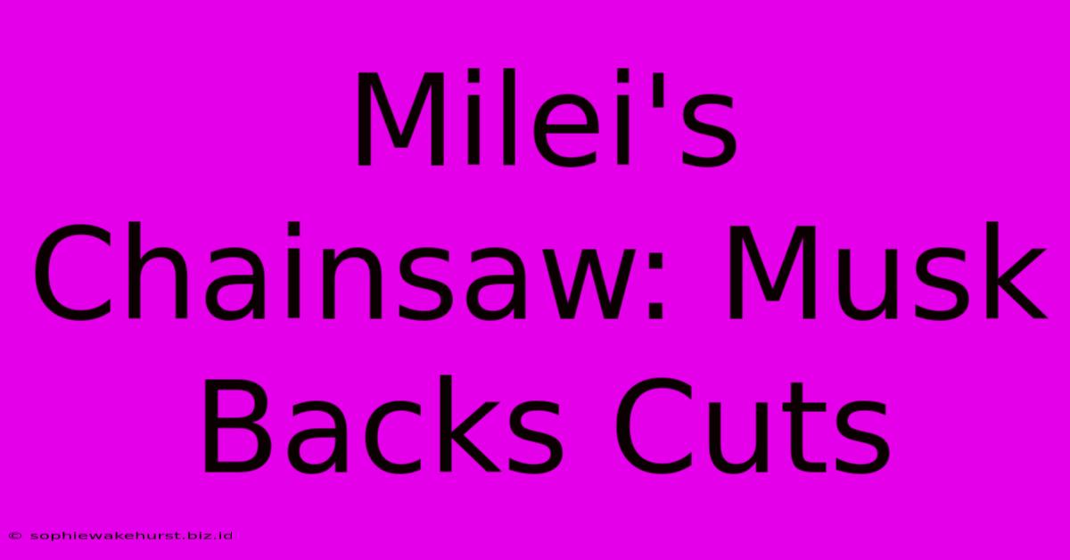 Milei's Chainsaw: Musk Backs Cuts