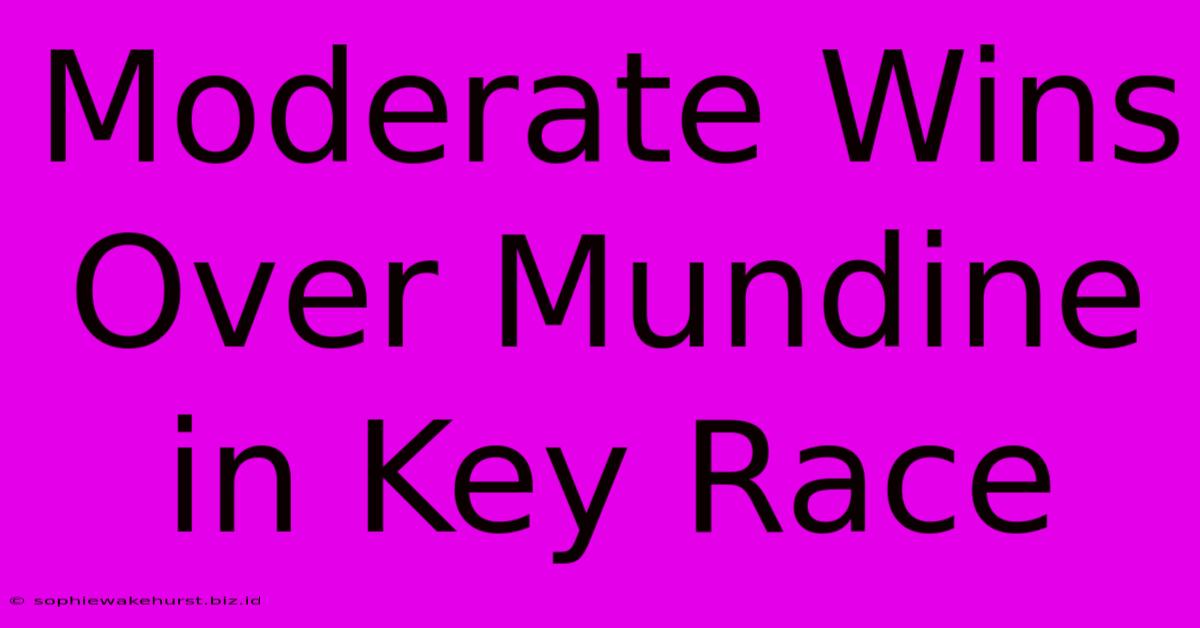 Moderate Wins Over Mundine In Key Race