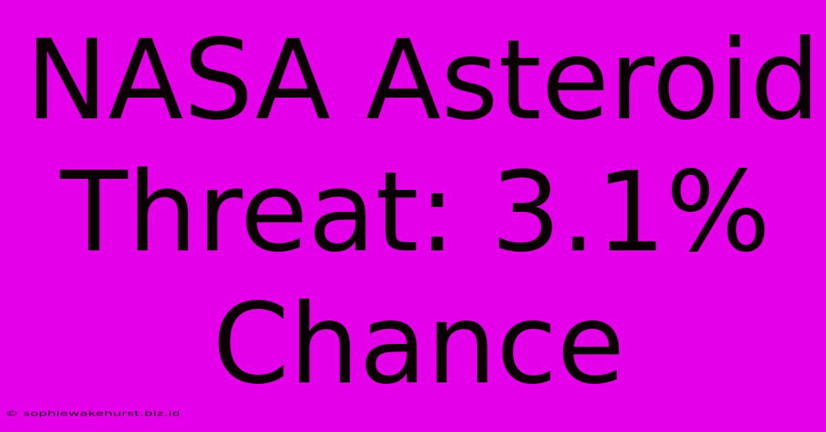 NASA Asteroid Threat: 3.1% Chance