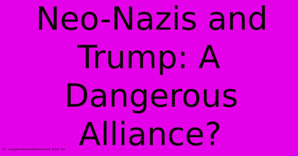 Neo-Nazis And Trump: A Dangerous Alliance?