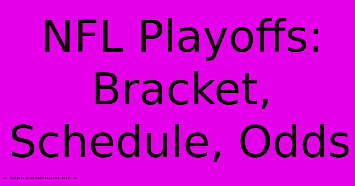 NFL Playoffs: Bracket, Schedule, Odds