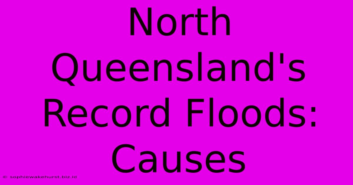 North Queensland's Record Floods: Causes