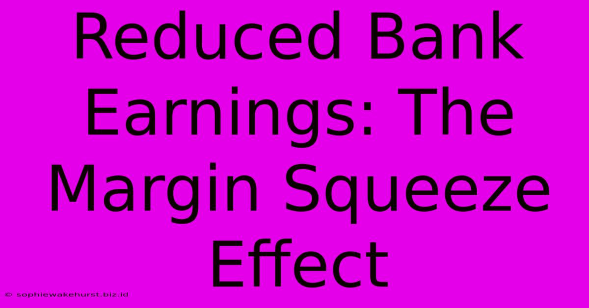 Reduced Bank Earnings: The Margin Squeeze Effect