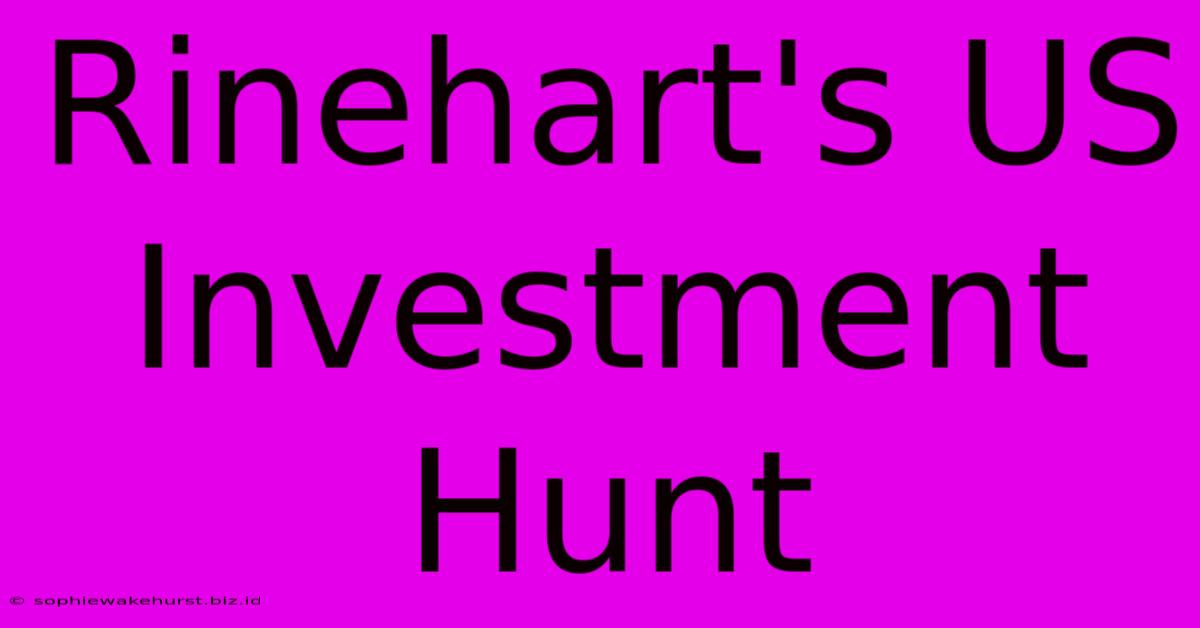 Rinehart's US Investment Hunt