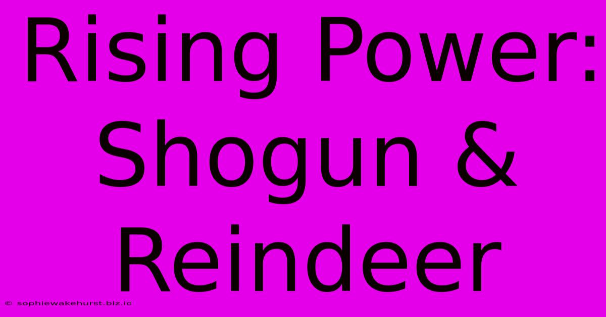 Rising Power: Shogun & Reindeer