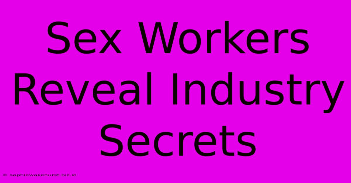 Sex Workers Reveal Industry Secrets