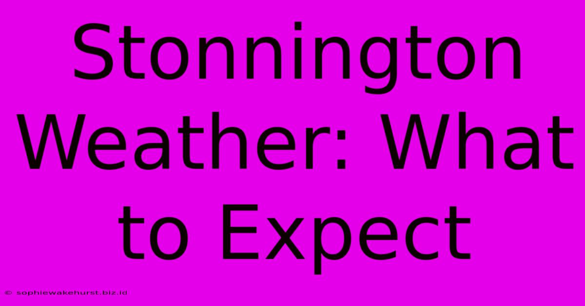 Stonnington Weather: What To Expect