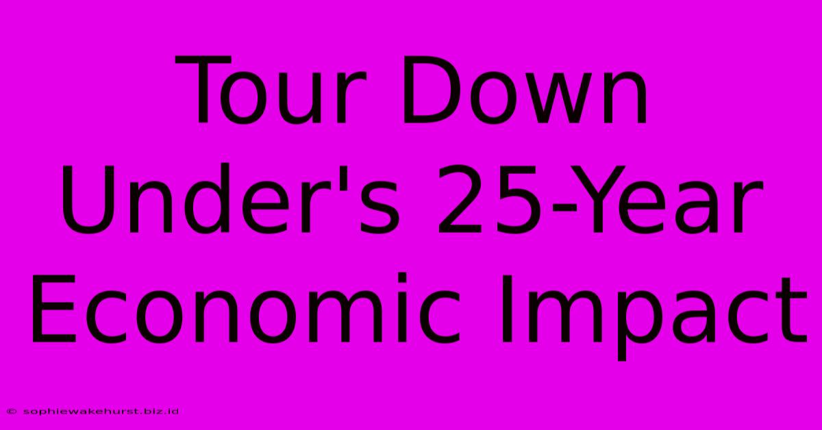 Tour Down Under's 25-Year Economic Impact