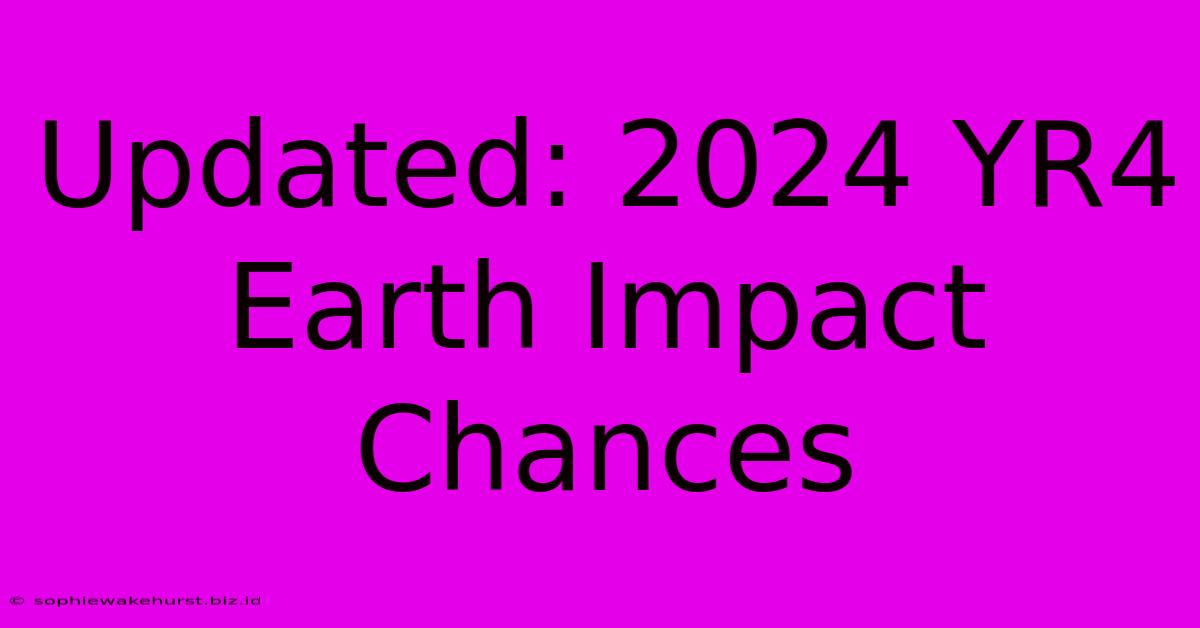 Updated: 2024 YR4 Earth Impact Chances