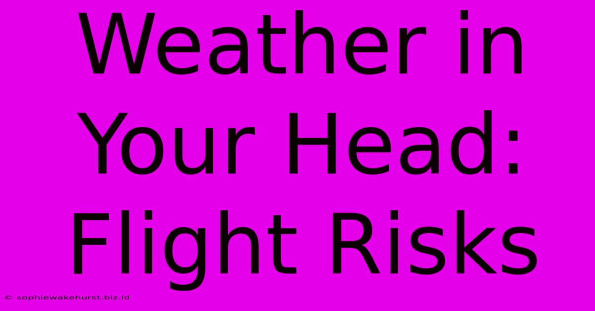 Weather In Your Head: Flight Risks