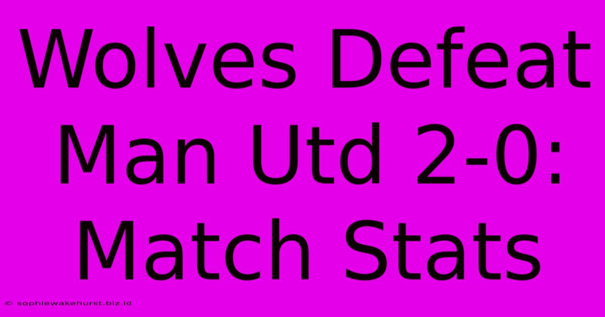 Wolves Defeat Man Utd 2-0: Match Stats